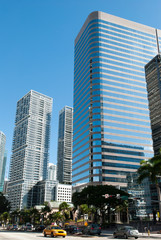 Miami Downtown Brickell Avenue Skyscrapers