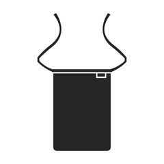 Apron vector icon.Black vector icon isolated on white background apron.
