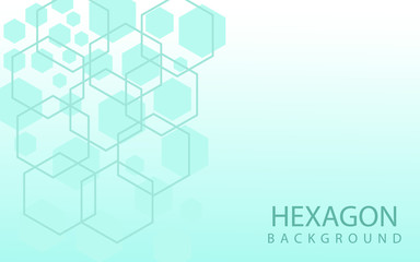 Hexagons Abstract Background With Geometric Shapes. Science, Technology and Medical Concept. Futuristic Background In Science Style. Graphic Hex Background For Your Design. Vector Illustration