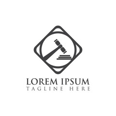 attorney and Law Firm Logo Design Vector Template