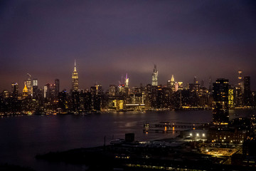 Obraz na płótnie Canvas New York vu de nuit 