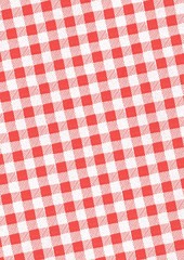 tablecloth on red background
