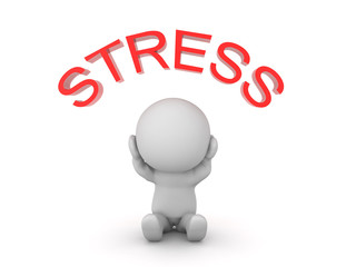 Fototapeta premium 3D Character is stressed