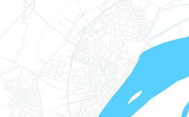 Fototapeta premium Vidin, Bulgaria bright vector map