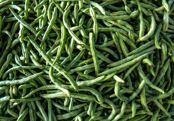 green string beans as a texture