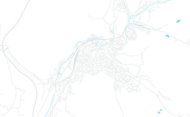 Dupnitsa, Bulgaria bright vector map