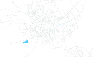 Gorna Oryahovitsa, Bulgaria bright vector map