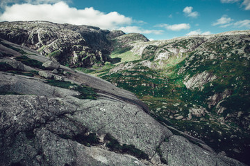 Lysefjord - valley between the rocks