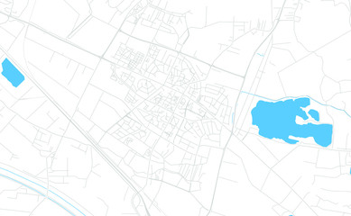Velika Gorica, Croatia bright vector map