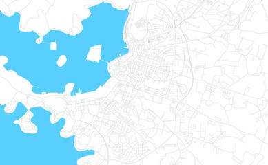 Pula/Pola, Croatia bright vector map