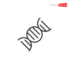 DNA Icon Design Vector Illustration