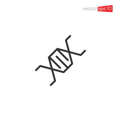 DNA Icon Design Vector Illustration