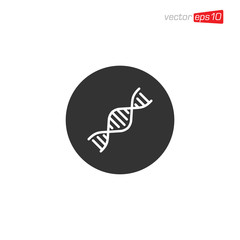 DNA Icon Design Vector Illustration