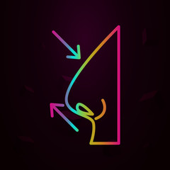 rhinoplasty nolan style icon. Simple thin line, outline vector of plastic syrgery icons for ui and ux, website or mobile application