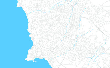 Paphos  , Cyprus bright vector map