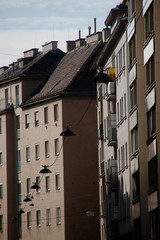 Fototapeta na wymiar Apartments block in Vienna