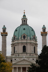 Religious temple in the downtown of Vienna