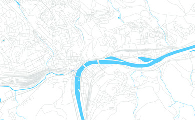 Usti nad Labem, Czechia bright vector map