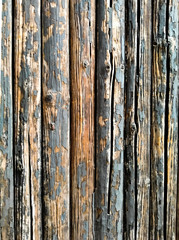 Fototapeta premium old wooden wall texture . Dark gray weathered wooden boards, wood wall texture background . Brown wood texture. Abstract background . For architecture interior landscape design