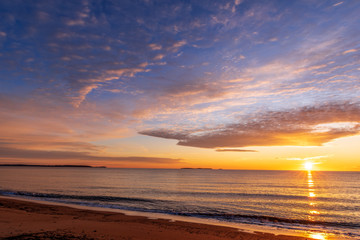 Obraz premium Sunrise Old Orchard Beach Maine
