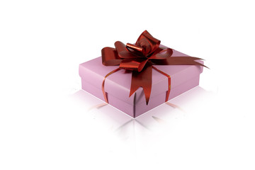Gift box isolated on white background.