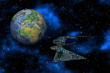 Star Ship & Earth
