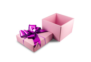 Gift box isolated on white background.