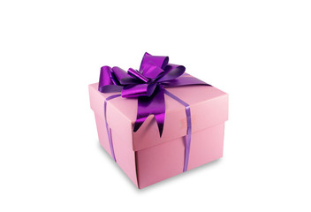 Gift box isolated on white background.