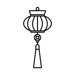 Chinese lantern icon. Design template vector
