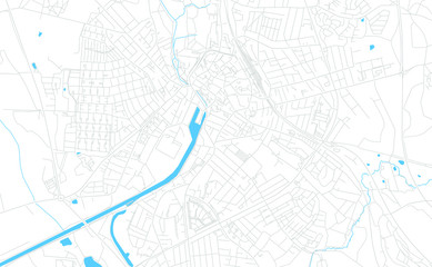 Naestved, Denmark bright vector map