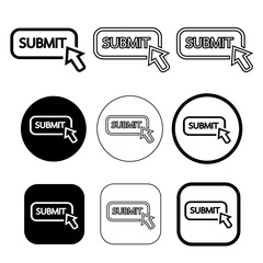 Obraz premium Simple Submit icon sign design