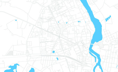 Narva, Estonia bright vector map