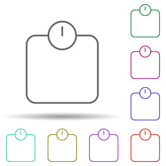 sport, balance multi color style icon. Simple thin line, outline vector of sport icons for ui and ux, website or mobile application