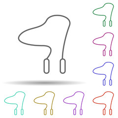 sport, jump multi color style icon. Simple thin line, outline vector of sport icons for ui and ux, website or mobile application