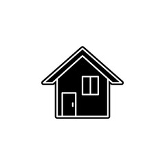 home address line icon. Simple glyph, flat vector of web icons for ui and ux, website or mobile application
