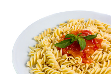 pasta isolated on white