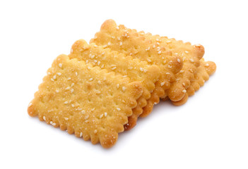 Cracker isolated on white