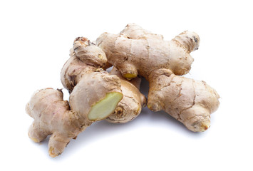 ginger on white background