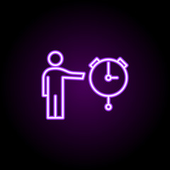 Globe, website neon icon. Elements of professional seo set. Simple icon for websites, web design, mobile app, info graphics