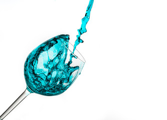 water splash in a glass