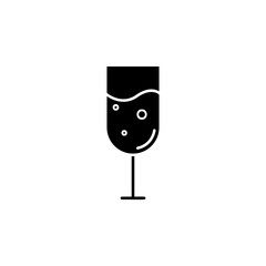 glass of wine icon. Element of drinks icon for mobile concept and web apps. Thin line glass of wine icon can be used for web and mobile. Premium icon on white background