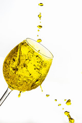 vector illustration of champagne splash