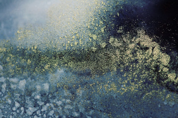 Kunst Abstrakte Farbe befleckt Hintergrund. Marmorstruktur. © Liliia