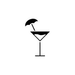 tropical cocktail icon. Element of drinks icon for mobile concept and web apps. Thin line tropical cocktail icon can be used for web and mobile. Premium icon on white background