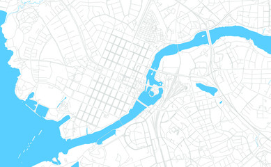 Joensuu, Finland bright vector map