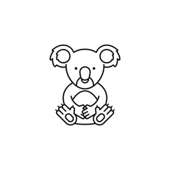 Koala bear vector icon