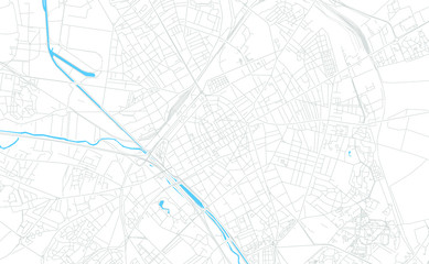 Fototapeta na wymiar Reims, France bright vector map
