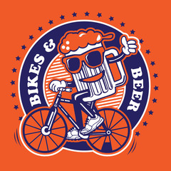 Bike & Beer Character Design