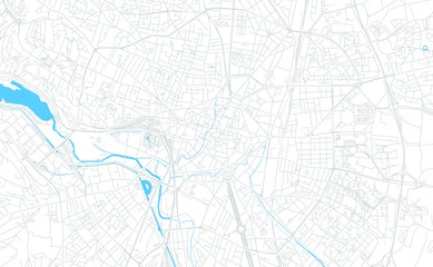 Dijon, France bright vector map