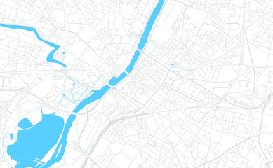 Angers, France bright vector map
